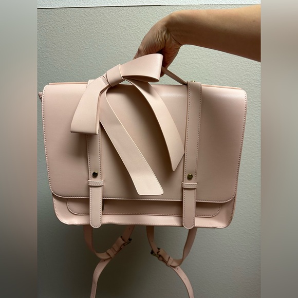 ECOSUSI pink multi-way bow bag - Picture 6 of 9